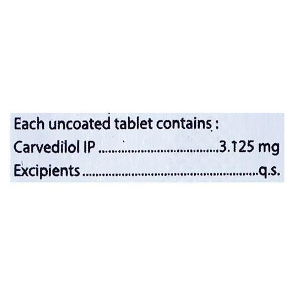 CARDIZEST 3.125mg Tablet 10's