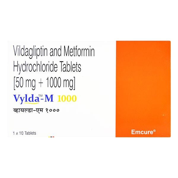 VYLDA M 1000mg Tablet 10's