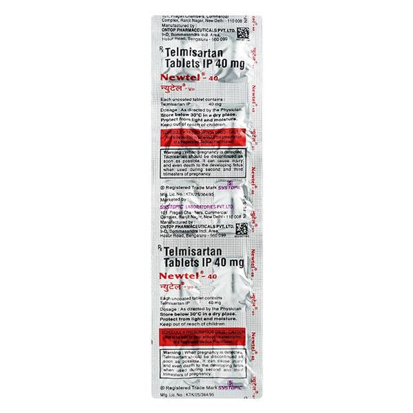 Newtel 40mg Tablet 10'S