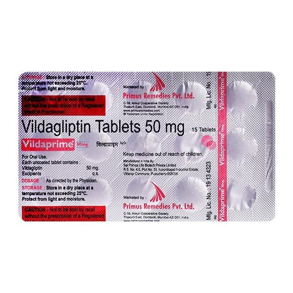 VILDAPRIME 50mg Tablet 15's