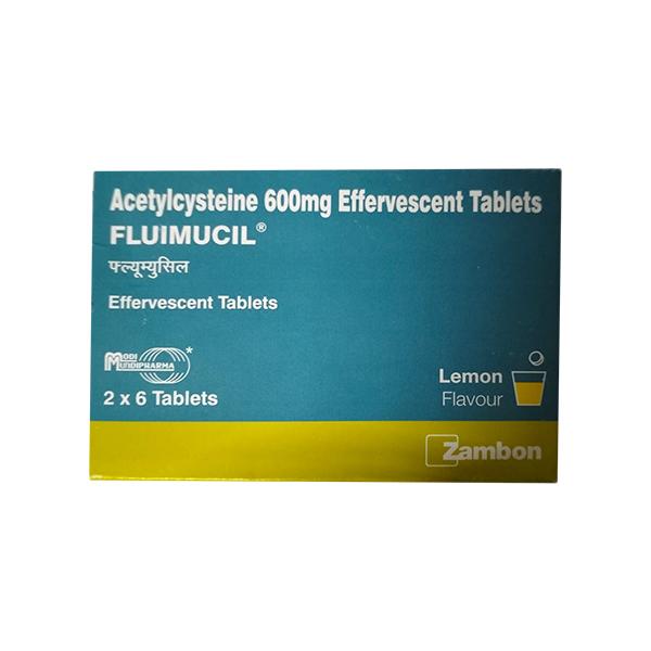 Fluimucil Lemon Flavour Effervescent Tablet 6'S