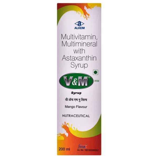 V & M Mango Flavour Syrup 200ml