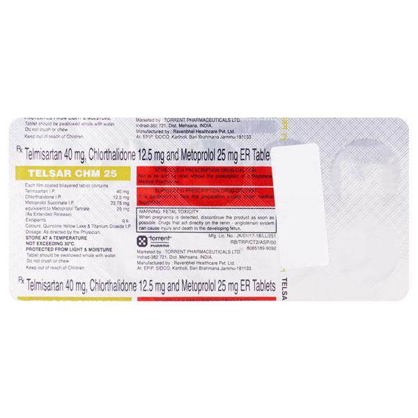 TELSAR CHM 25 Tablet 10's