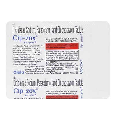 Cipzox Tablet 10'S (N)