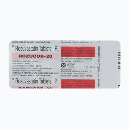 Rozucor 20mg Tablet 10'S