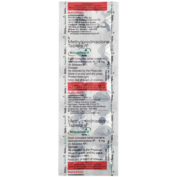 Macpred 8mg Tablet 10'S