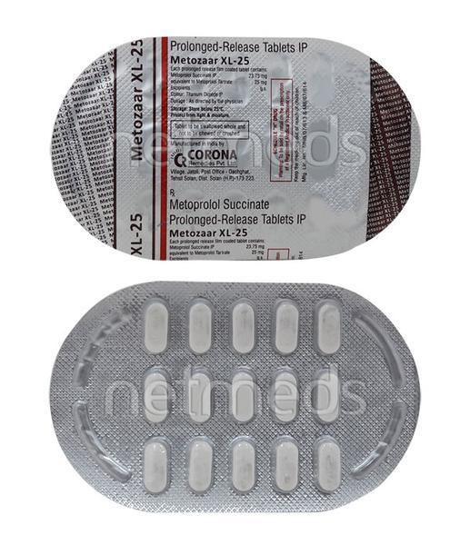 Metozaar XL 25mg Tablet 15'S