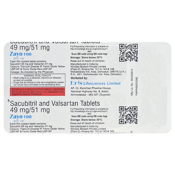 ZAYO 100 Tablet 10's