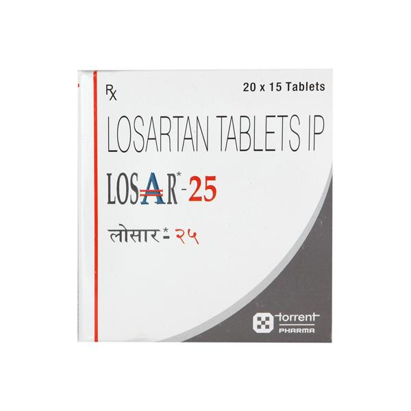 Losar 25mg Tablet 15'S