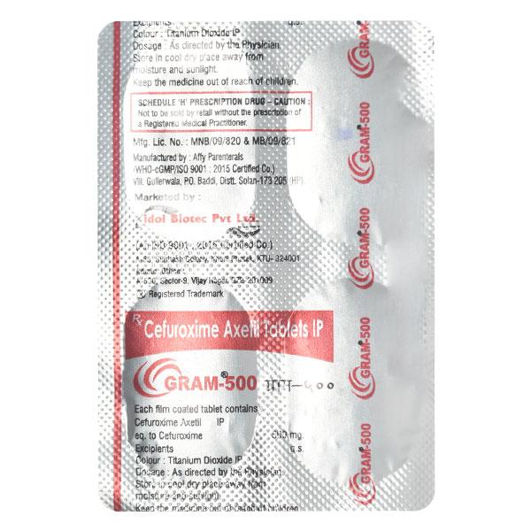 GRAM 500 Tablet 4's
