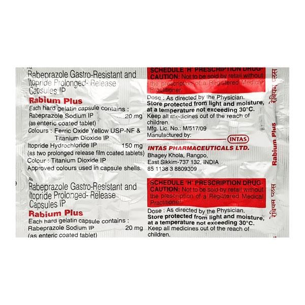 Rabium Plus Capsule 10'S