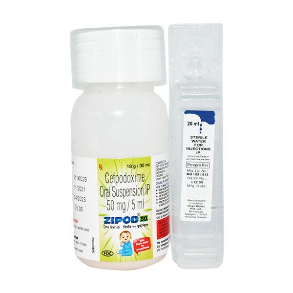 Zipod 50mg Dry Syrup 30ml