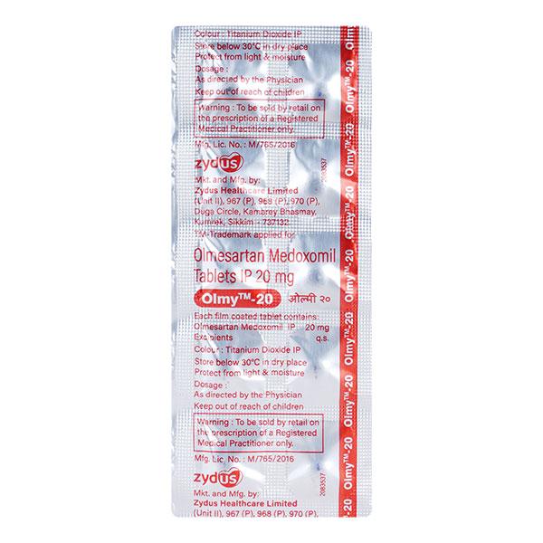 Olmy 20mg Tablet 10'S