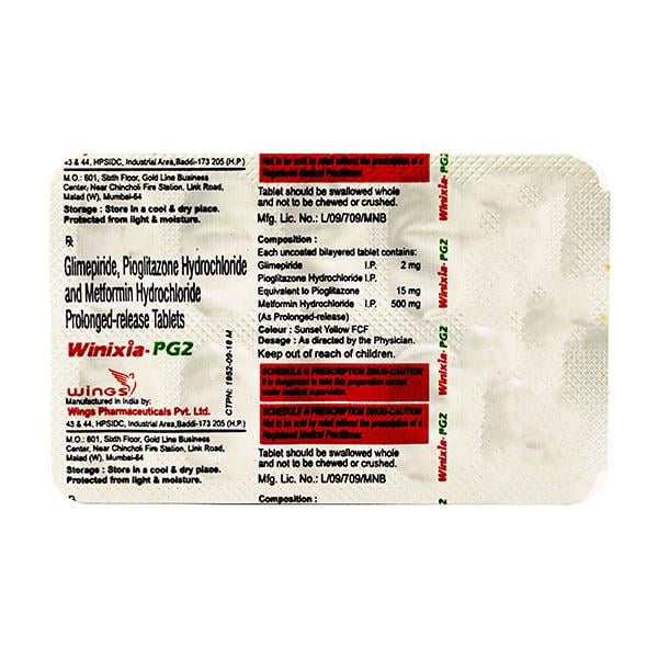Winixia PG 2mg Tablet 10'S