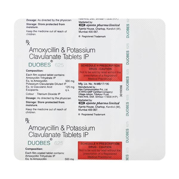 DUOBES 625mg Tablet 6's