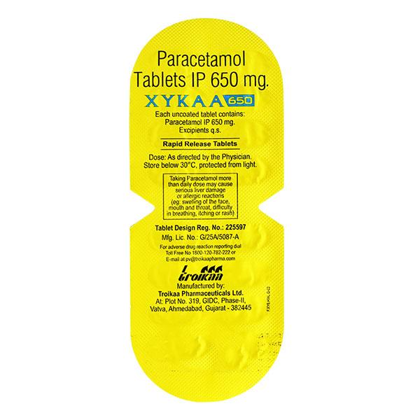 XYKAA 650 Tablet 15's