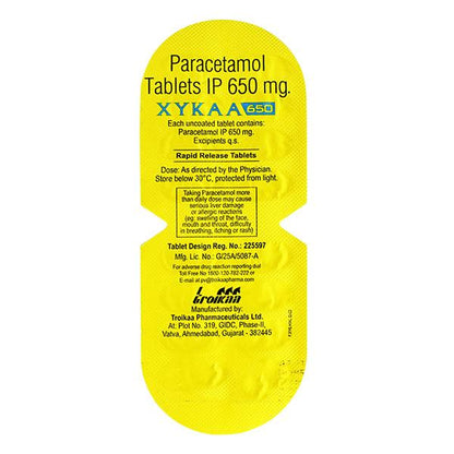 XYKAA 650 Tablet 15's