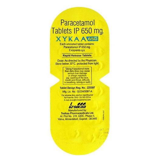 XYKAA 650 Tablet 15's