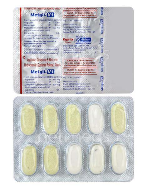 Metgli V 1mg Tablet 10'S