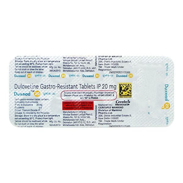DUXEAD 20 Tablet 10's