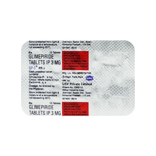 GP 3mg Tablet 10'S