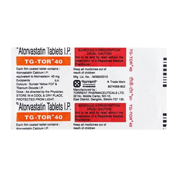 TG Tor 40mg Tablet 10'S