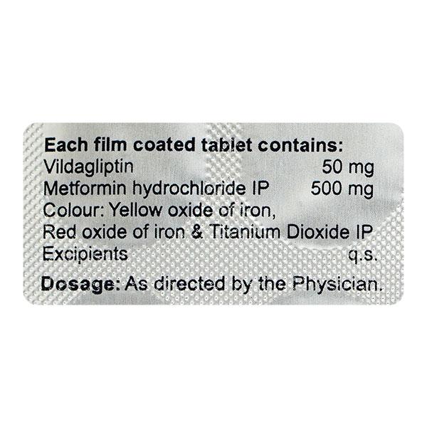 GLIPY MET 500mg Tablet 10's