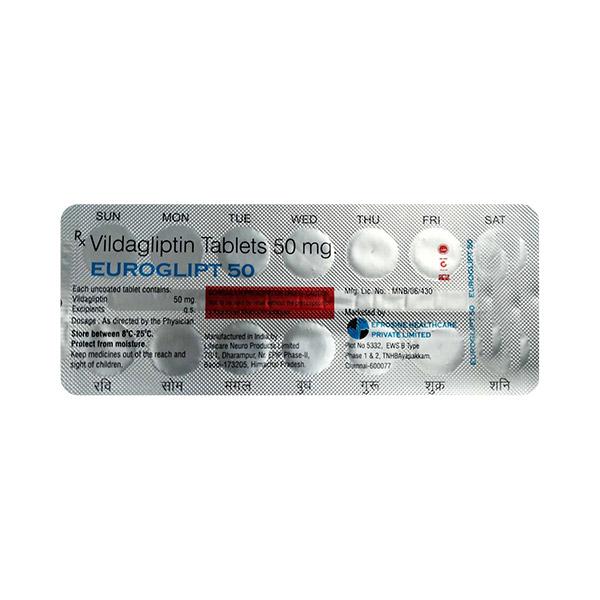 EUROGLIPT 50 Tablet 14's