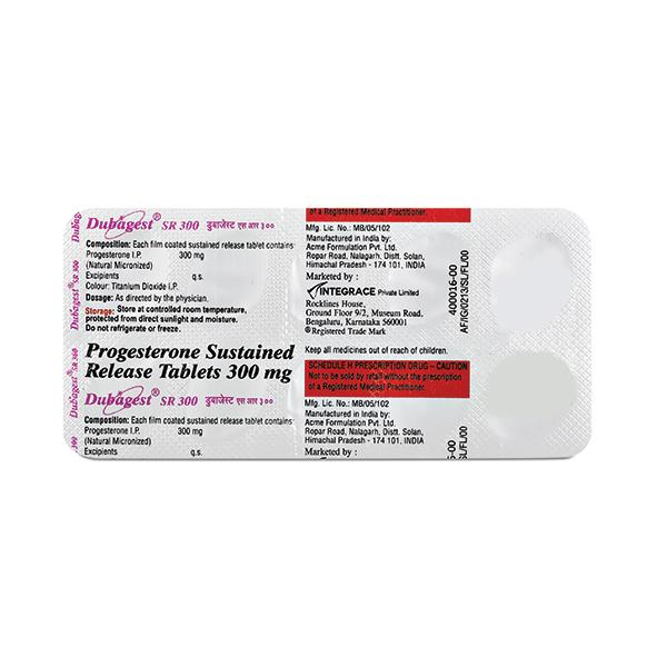 Dubagest SR 300mg Tablet 10'S
