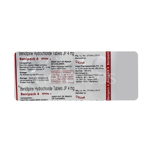 Benipack 4mg Tablet 10'S
