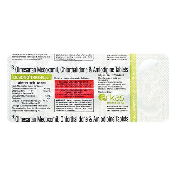 OLSONG TRIO 40 Tablet 10's