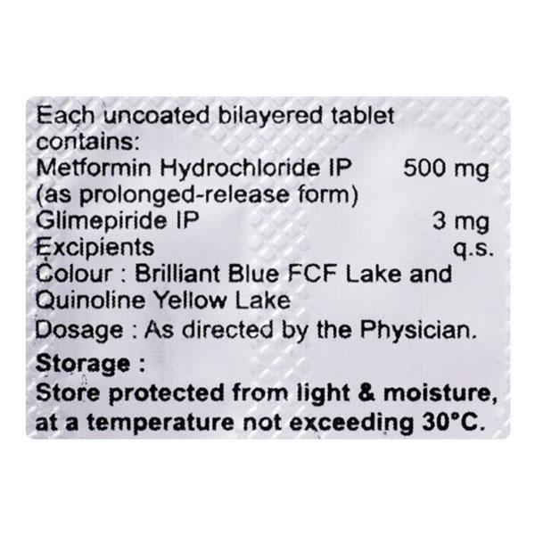 GLIMICURE M 3 Tablet 15's