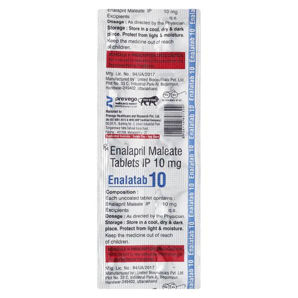 ENALATAB 10 Tablet 10's