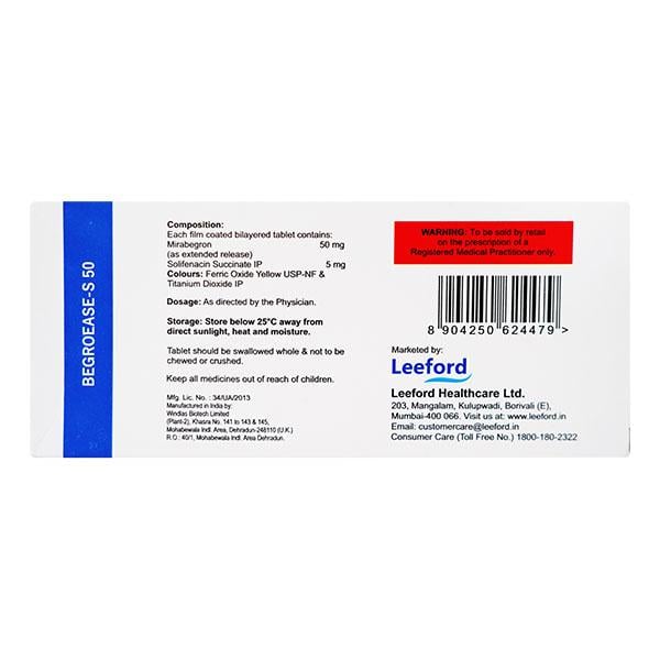 BEGROEASE S 50 Tablet 10's