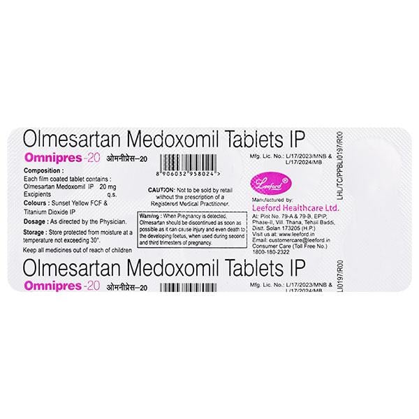 OMNIPRES 20mg Tablet 10's