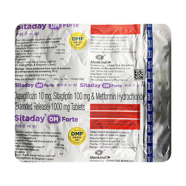 SITADAY DM FORTE Tablet 15's