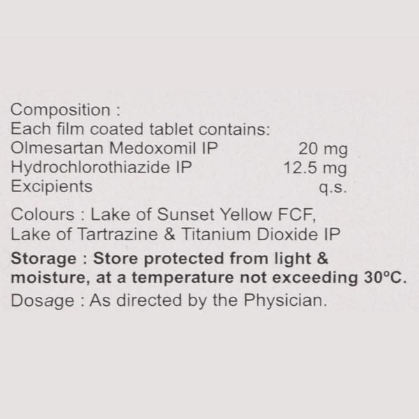 Olmetime H 20mg Tablet 10'S