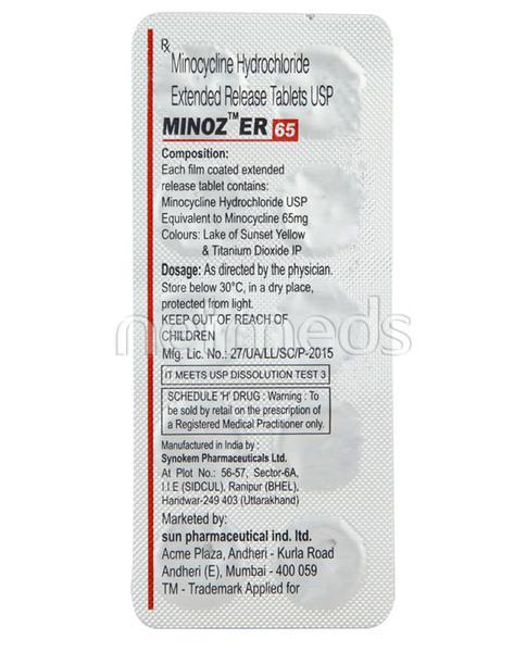 Minoz ER 65mg Tablet 10'S