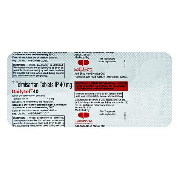 DAILYTEL 40mg Tablet 10's