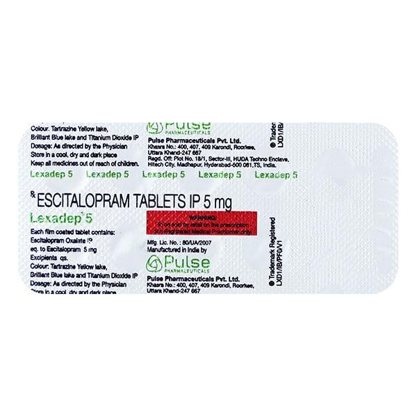 Lexadep 5mg Tablet 10'S