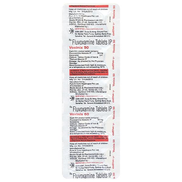 Voxinix 50mg Tablet 10'S