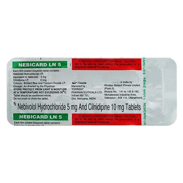 NEBICARD LN 5 Tablet 10's