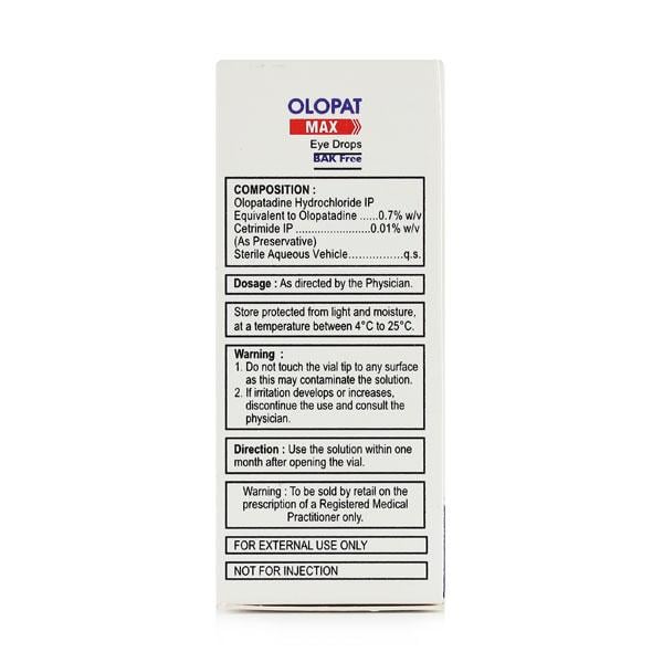 Olopat Max 0.7% Eye Drops 5ml