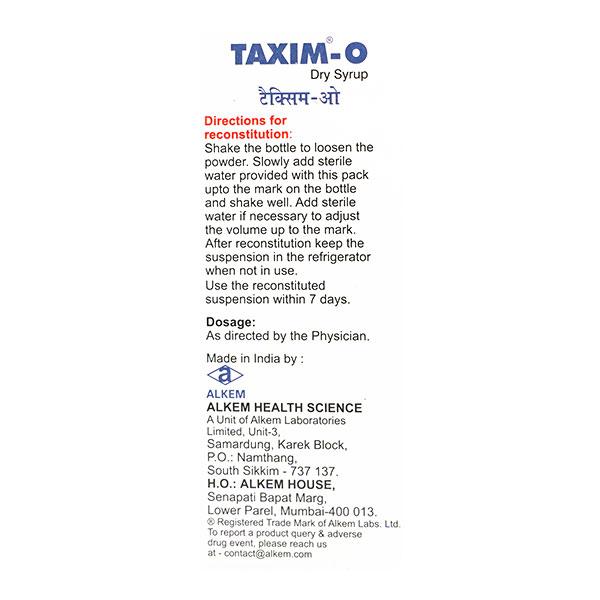 TAXIM O JUICY ORANGE AND LEMON FLAVOUR Dry Syrup 30ml