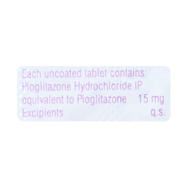 Pioglit 15mg Tablet 10'S