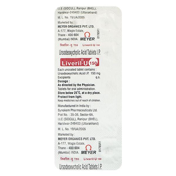 LIVERIL U 150mg Tablet 10's