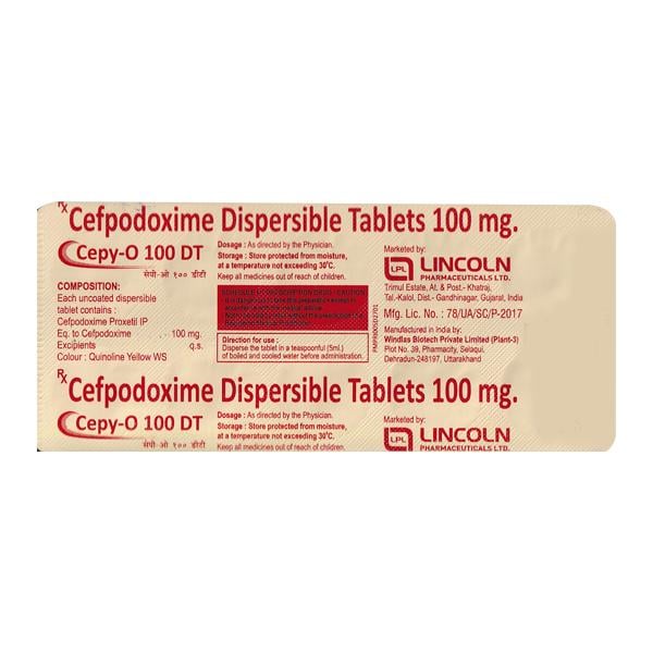 CEPY O 100 DT Tablet 10's