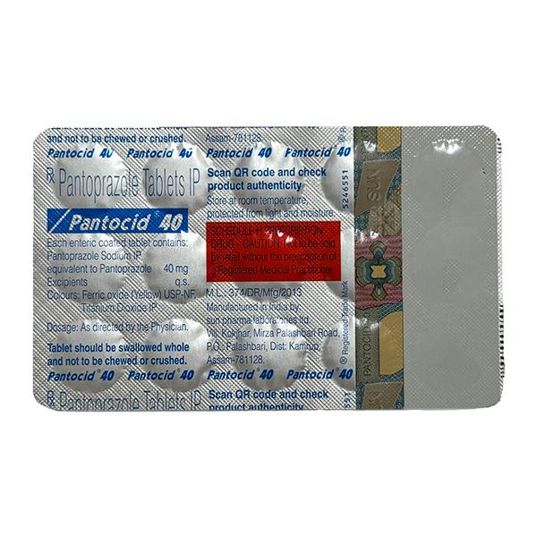 Pantocid 40mg Tablet 15'S