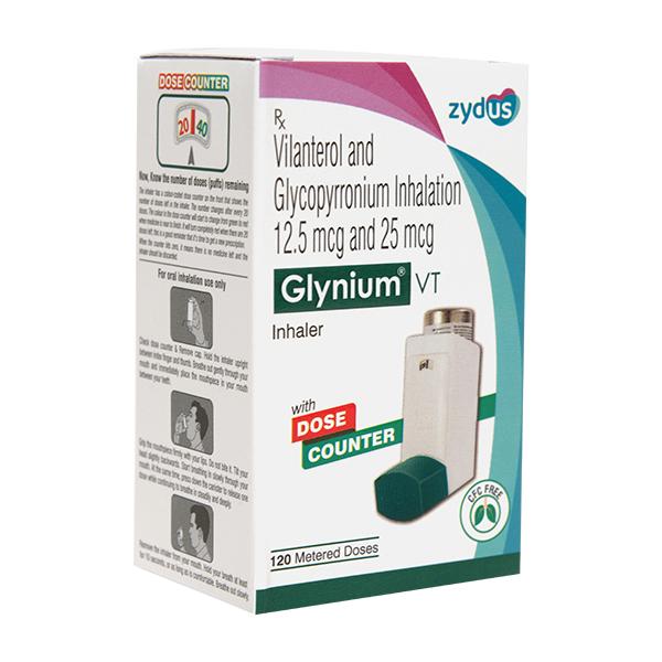 GLYNIUM VT WITH DOSE COUNTER Inhaler 120md