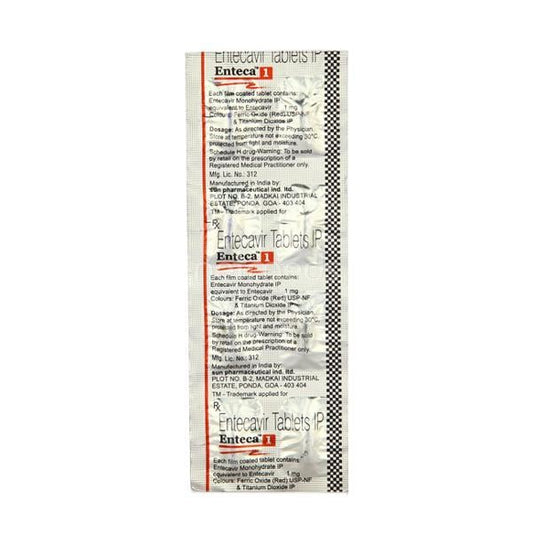 Enteca 1mg Tablet 10'S